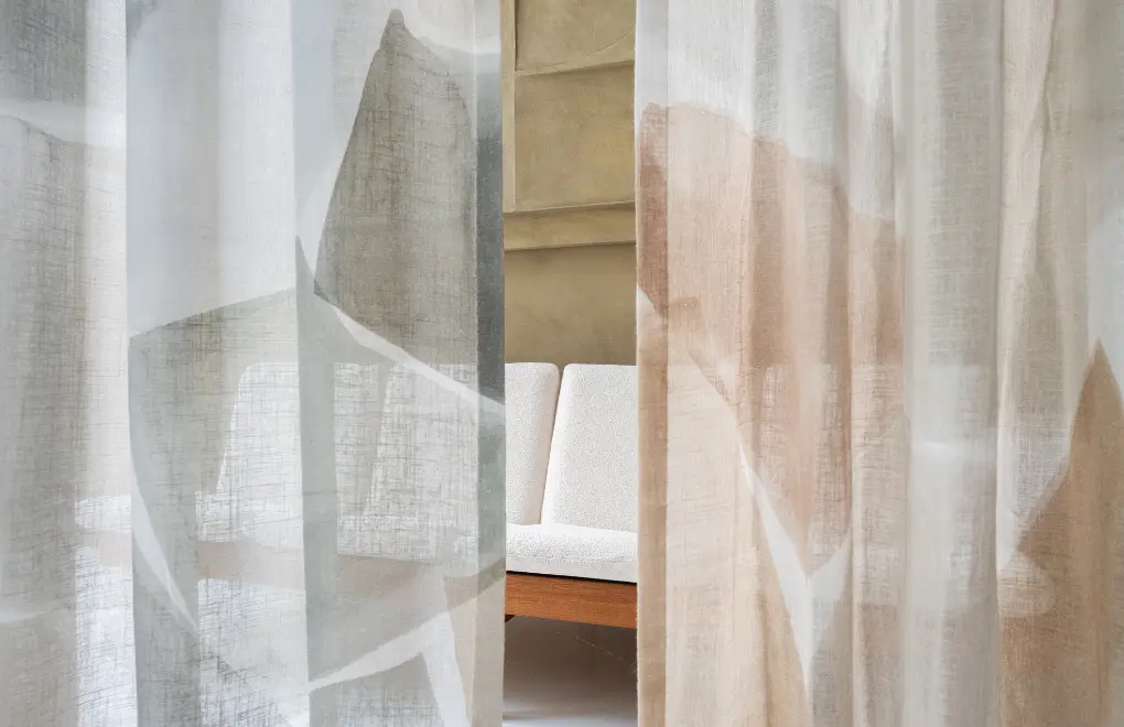 Gordijnen van Lifestyle Interior de kleur green mix en Terra mix